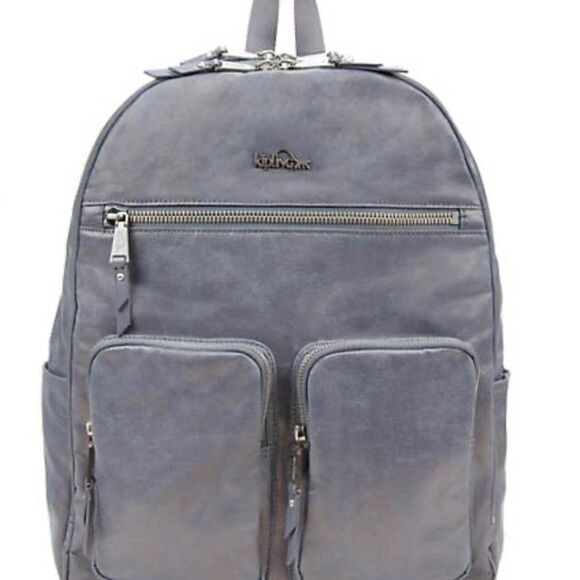 NWT KIPLING Tina Large 15" Laptop Backpack DEEP PLUM - Picture 1 of 12
